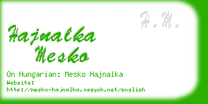 hajnalka mesko business card